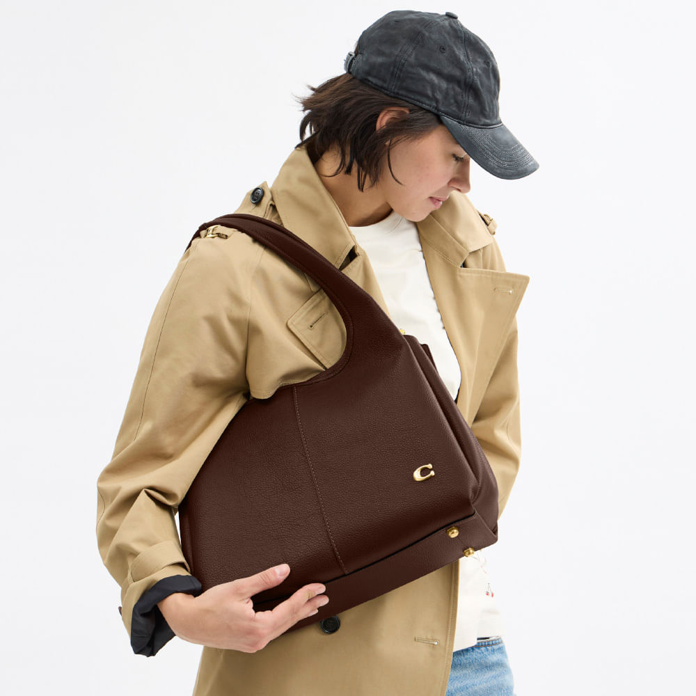 00s 【old coach】5446 shoulder bag brown Bolsa Lana Shoulder Coach Marrom - coach