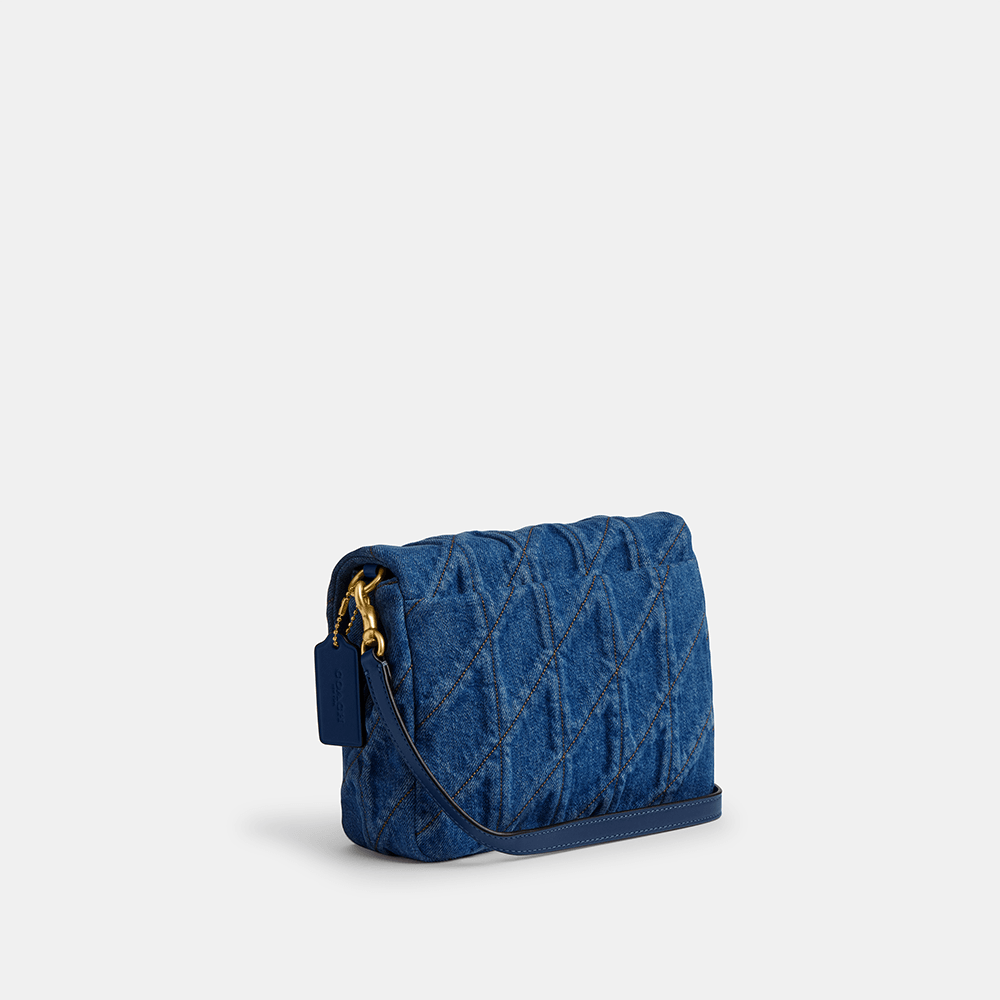 Bolsa Times Square Tabby Shoulder Denim With Quilting Coach Azul