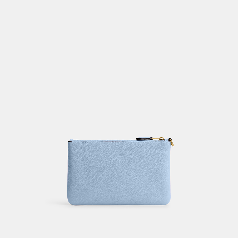 小物 Coach Soho Signature Flap Wallet Blue Coach Soho Signature