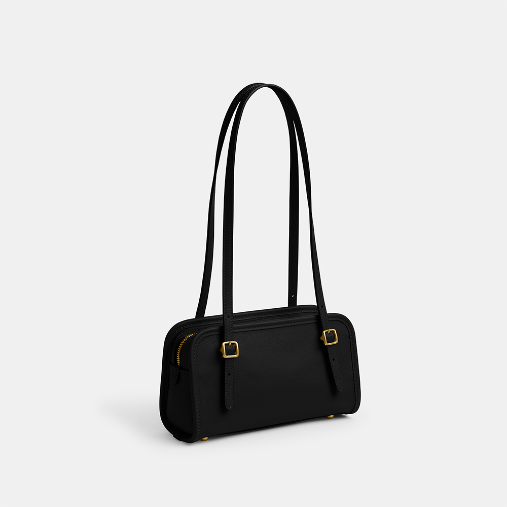 COACH ビジネスバッグ 黒 紐付き Bolsa Swing Zip 20 Coach Preto - coach