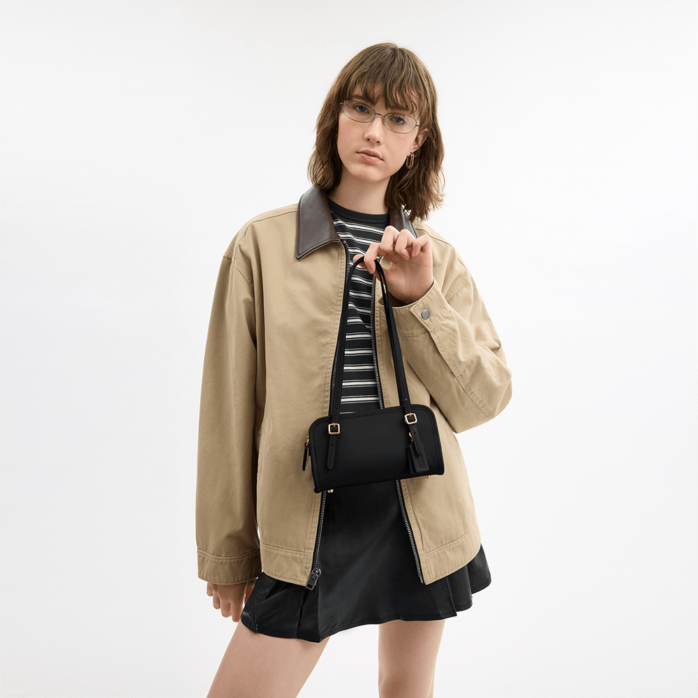 Bolsa Swing Zip 20 Coach Preto - coach