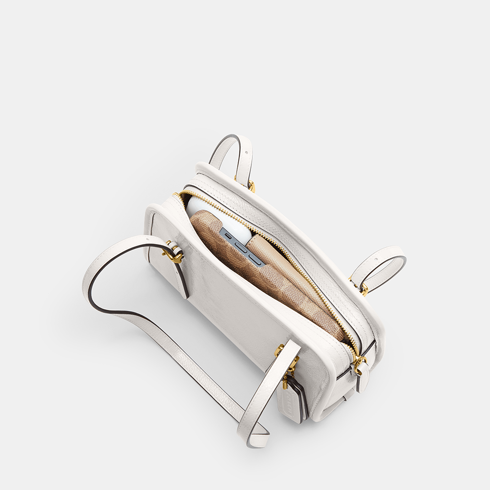 Bolsa Swing Zip 20 Coach Off White - coach