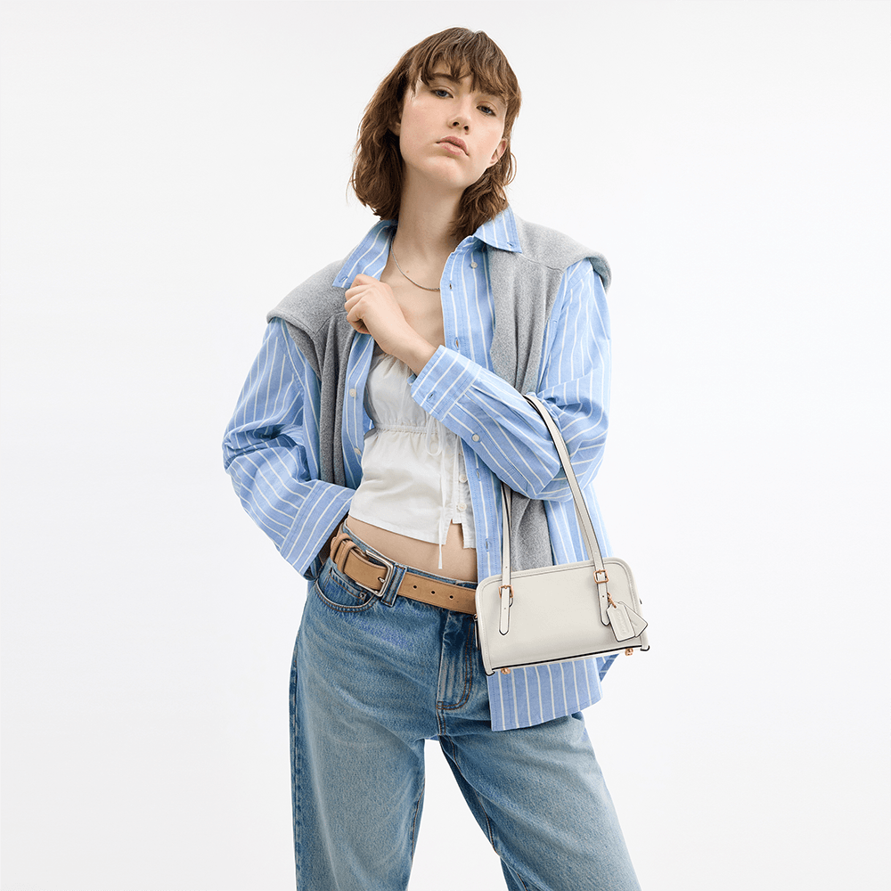 Bolsa Swing Zip 20 Coach Off White - coach