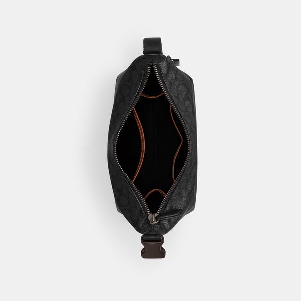 Bolsa Travel Kit With Speedclip Signature Coach Cinza - coach
