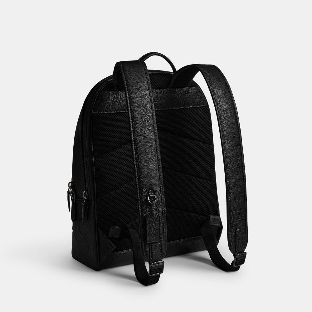 Mochila Charter Maxi Signature Coach Preto - coach