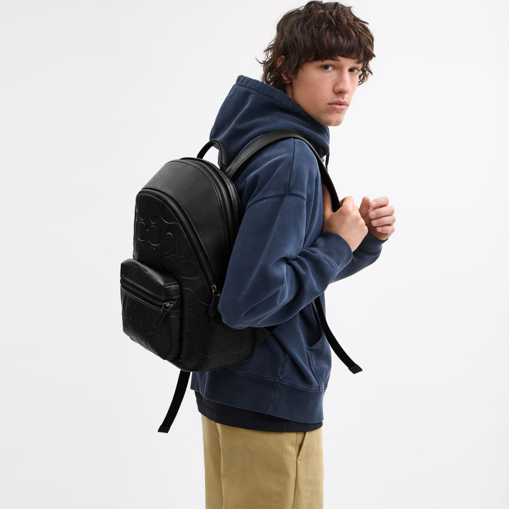 max six magnu マックスシックス×マヌー長財布 coach スカル Mochila Charter Maxi Signature Coach Preto - coach