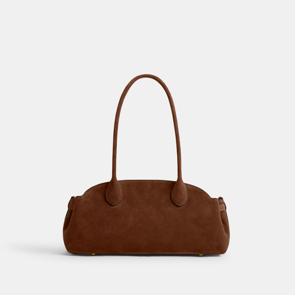 COACH Empire State Building バッグ Bolsa Empire Carryall 34 Suede Coach Marrom - coach