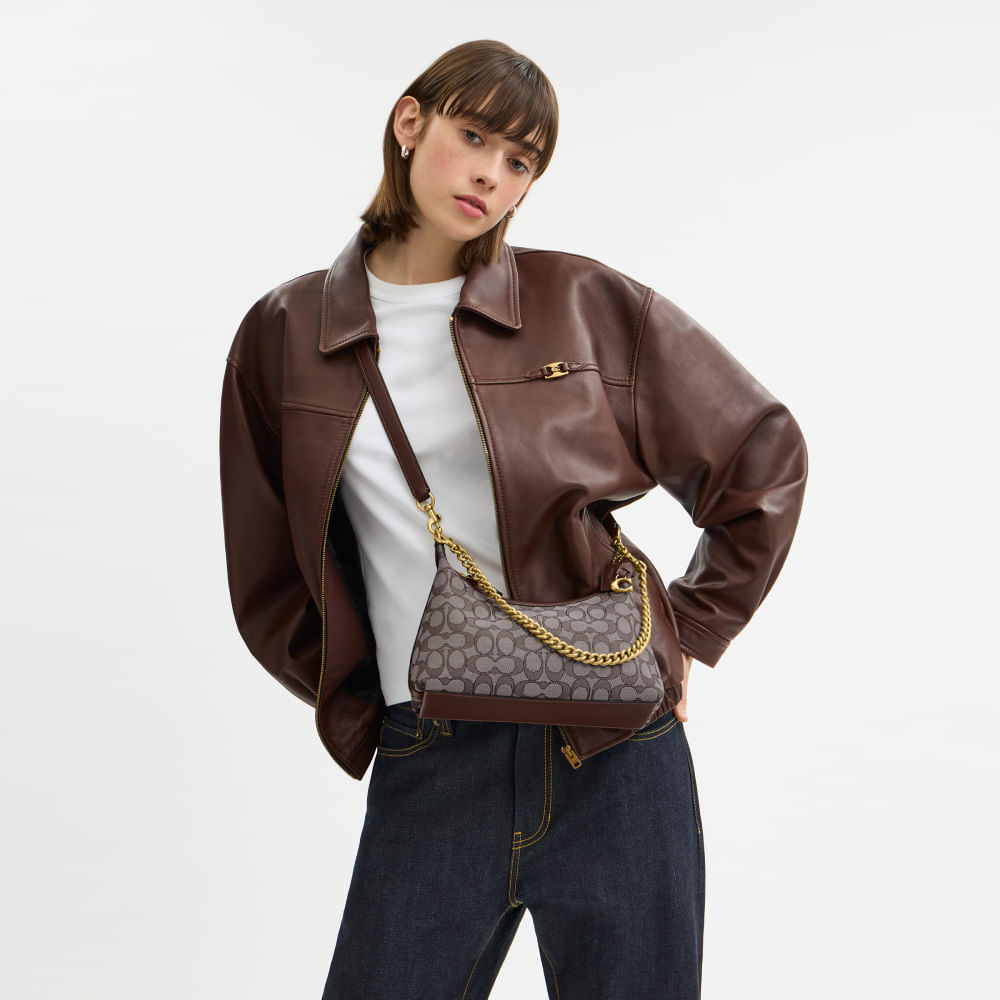 バッグ Coach Signature Oneshoulder Bag Brown Signature em Bolsas - Shoulder Bag – coach