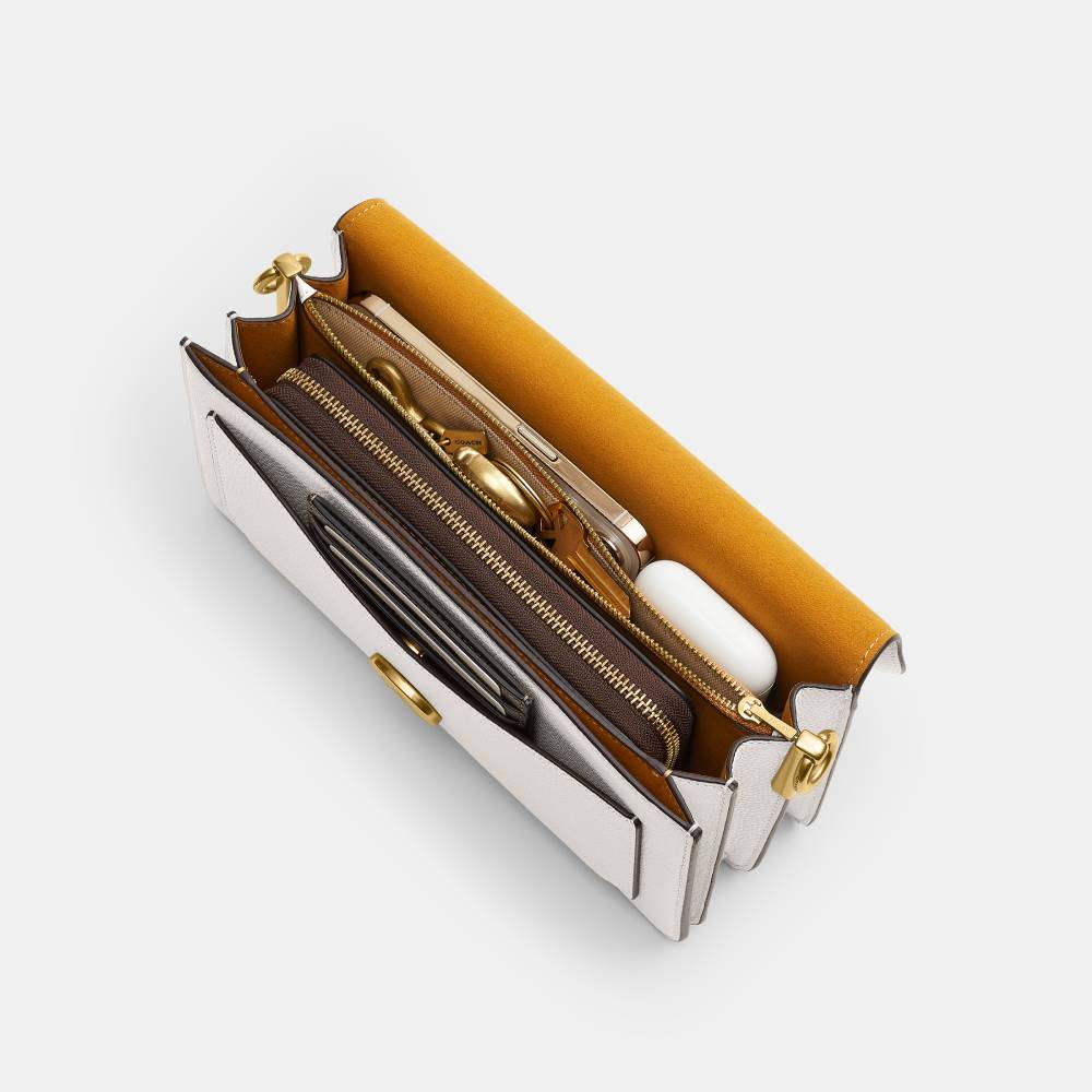 Bolsa Tabby Chain Crossbody 19 Coach Off White - coach