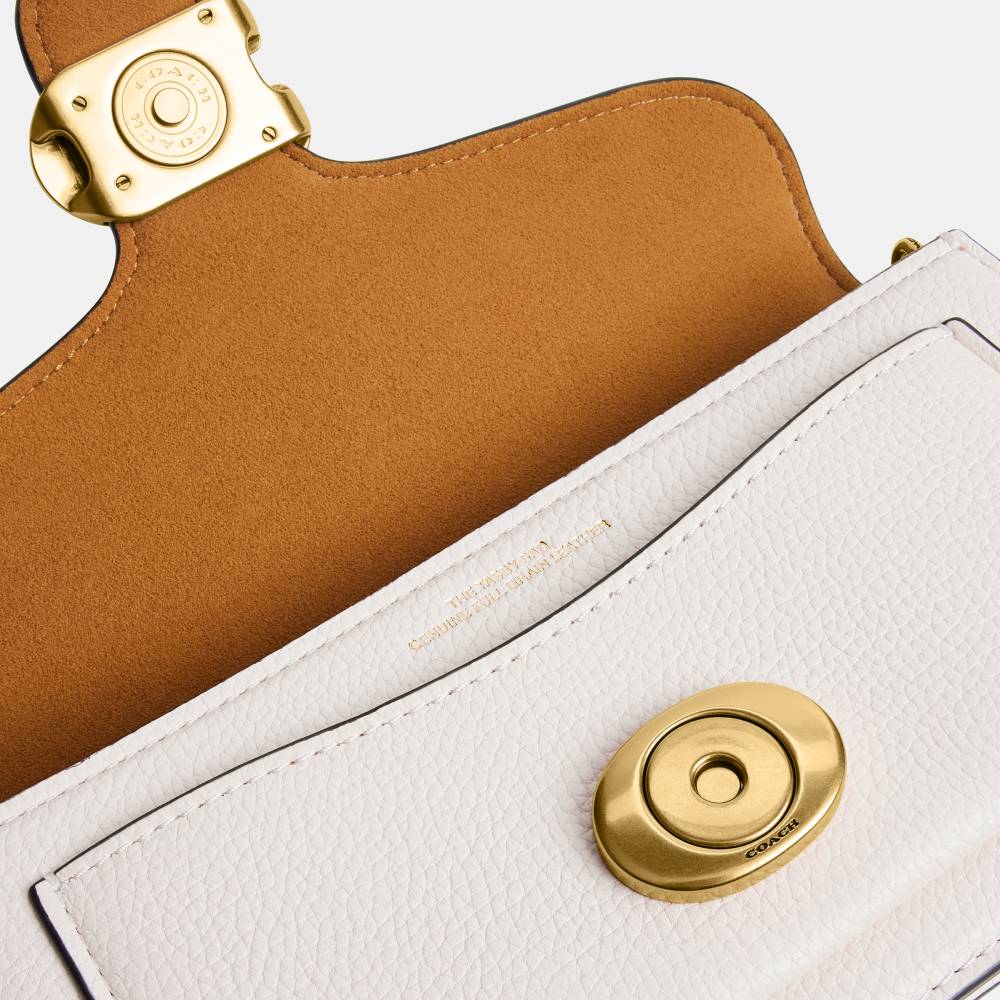 Bolsa Tabby Chain Crossbody 19 Coach Off White - coach