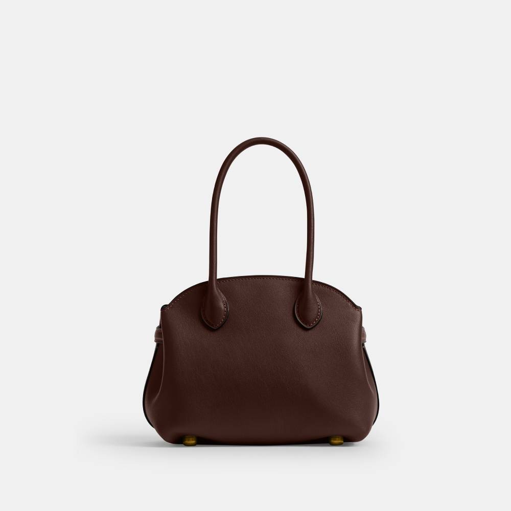 Cordelia Bolsa Soft Empire Carryall 21 Coach Marrom Escuro - coach
