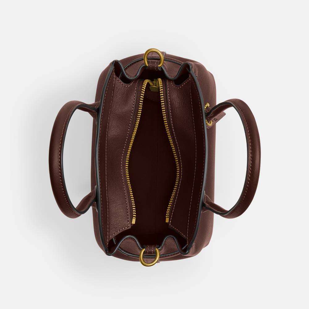 Bolsa Soft Empire Carryall 21 Coach Marrom Escuro - coach