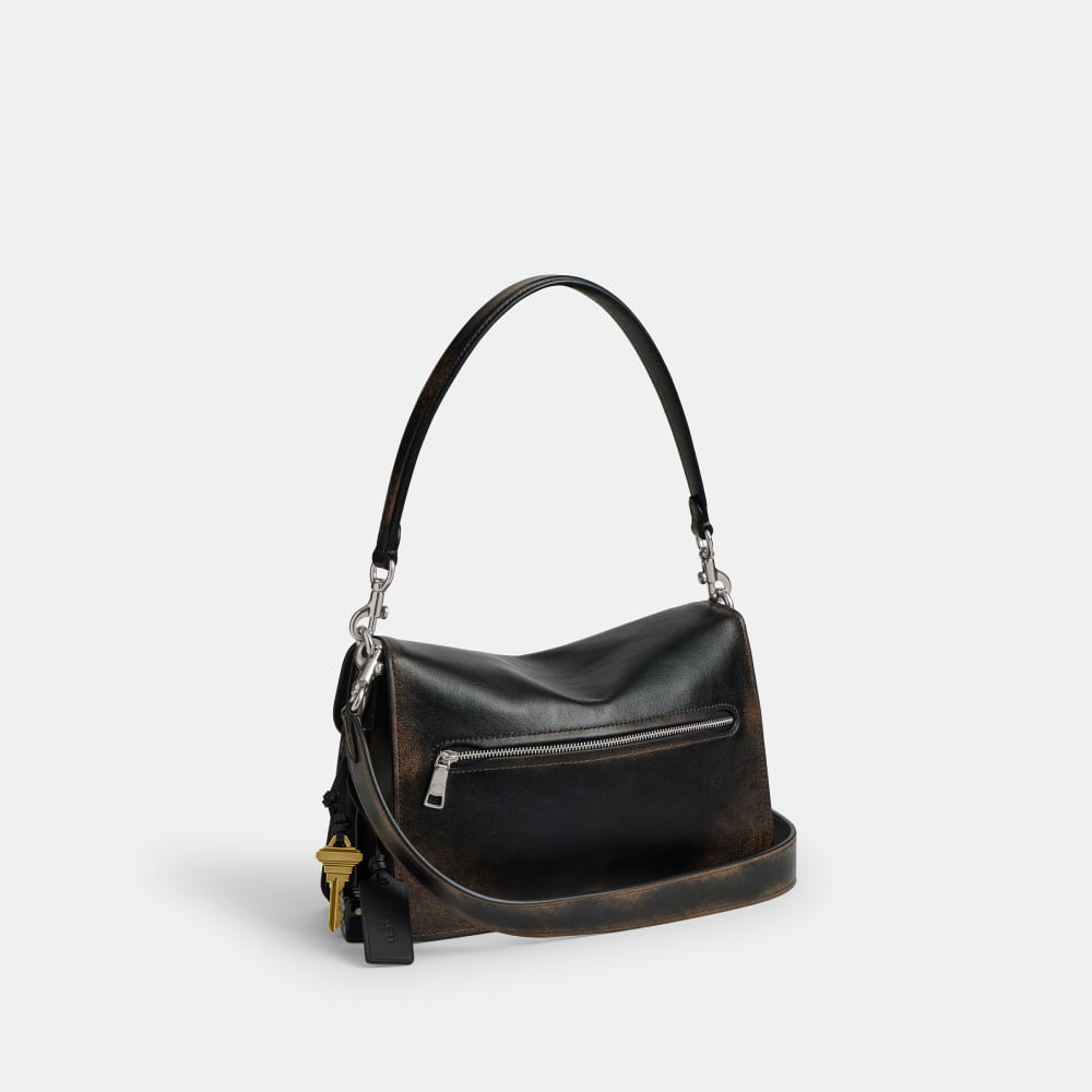Bolsa Chain Tabby Shoulder Loved Leather Coach - coach