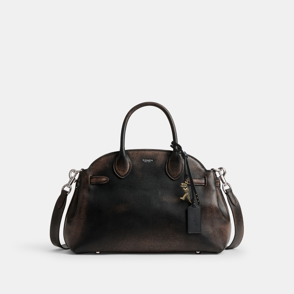 Bolsa Soft Empire Carryall 28 Loved Leather Coach - coach
