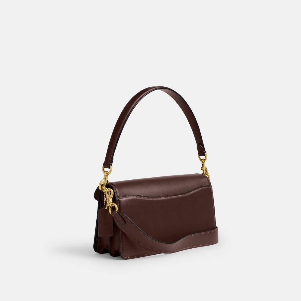 Bolsa Tabby Shoulder 26 Signature Coach Marrom Escuro - coach