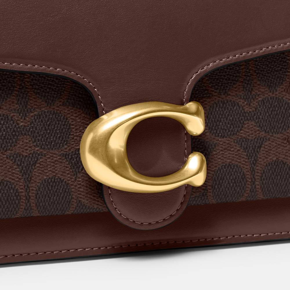 Bolsa Tabby Shoulder 26 Signature Coach Marrom Escuro - coach Bolsa Tabby Shoulder 26 Signature Coach Marrom Escuro - coach