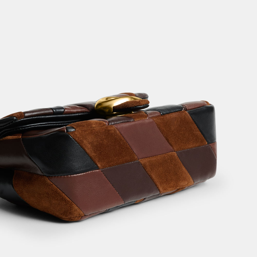 Bolsa Tabby Shoulder 20 Leather Patchwork Coach - coach