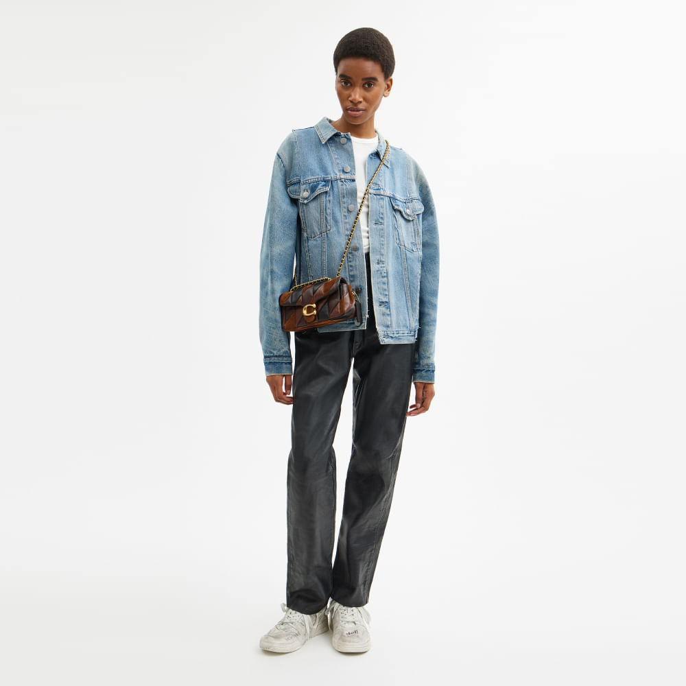 Bolsa Tabby Shoulder 20 Leather Patchwork Coach - coach