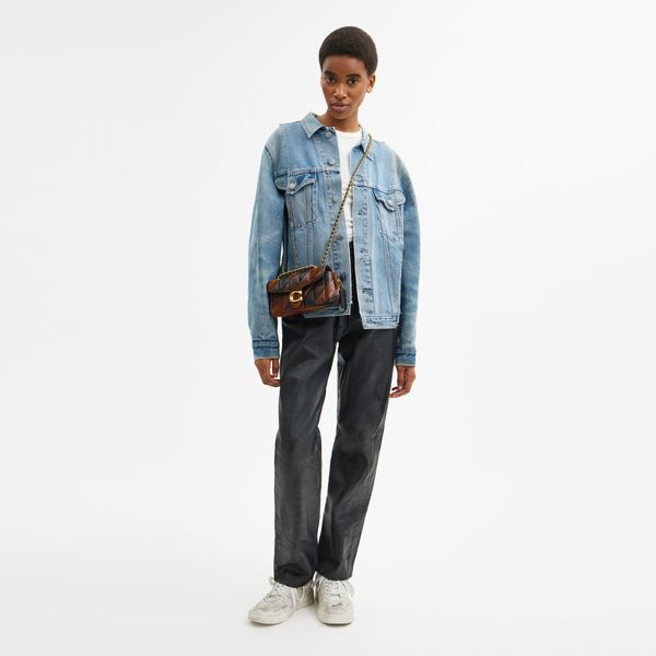 Bolsa Tabby Shoulder 20 Leather Patchwork Coach - coach