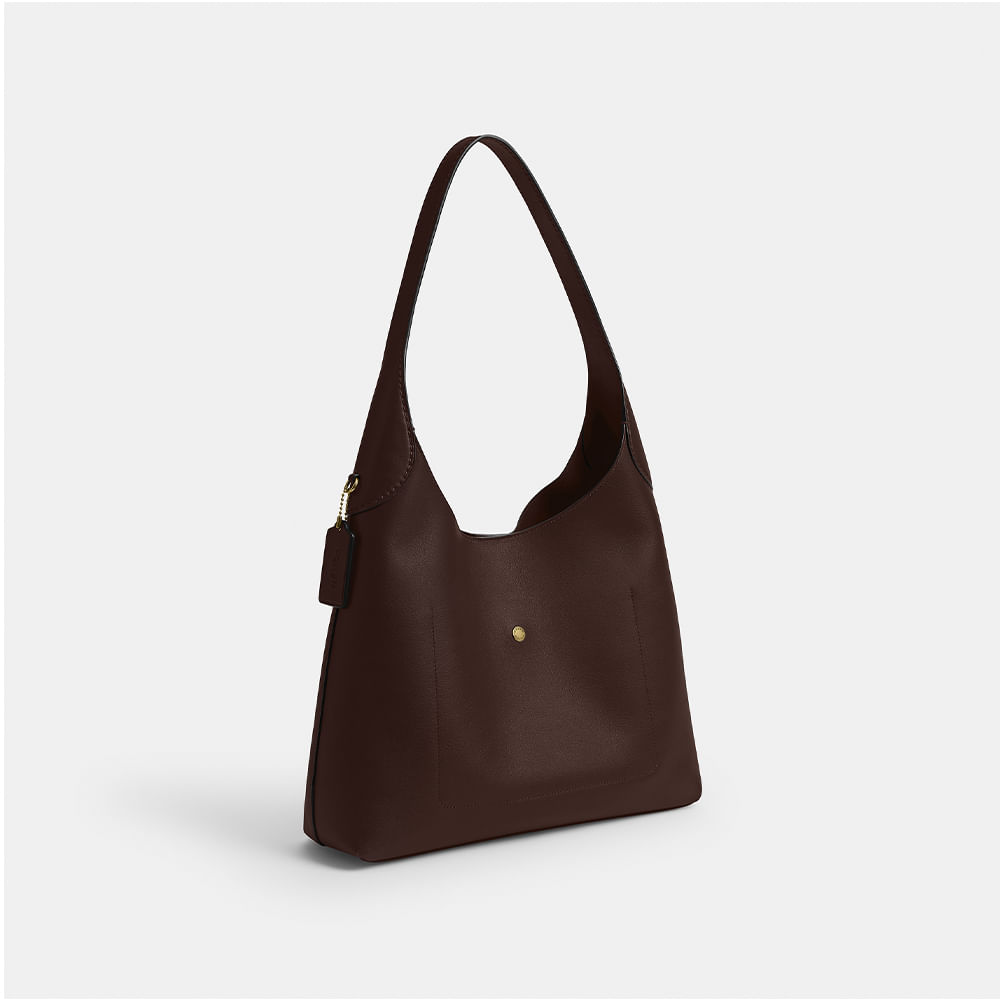 Bolsa Brooklyn Shoulder 34 Coach Marrom Escuro - coach