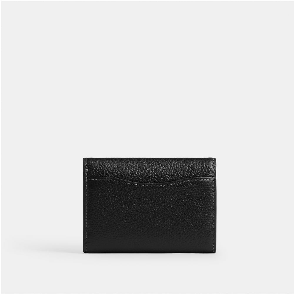 COACH ブラック ケース Porta-Cartões Essential Flap Coach Preto - coach