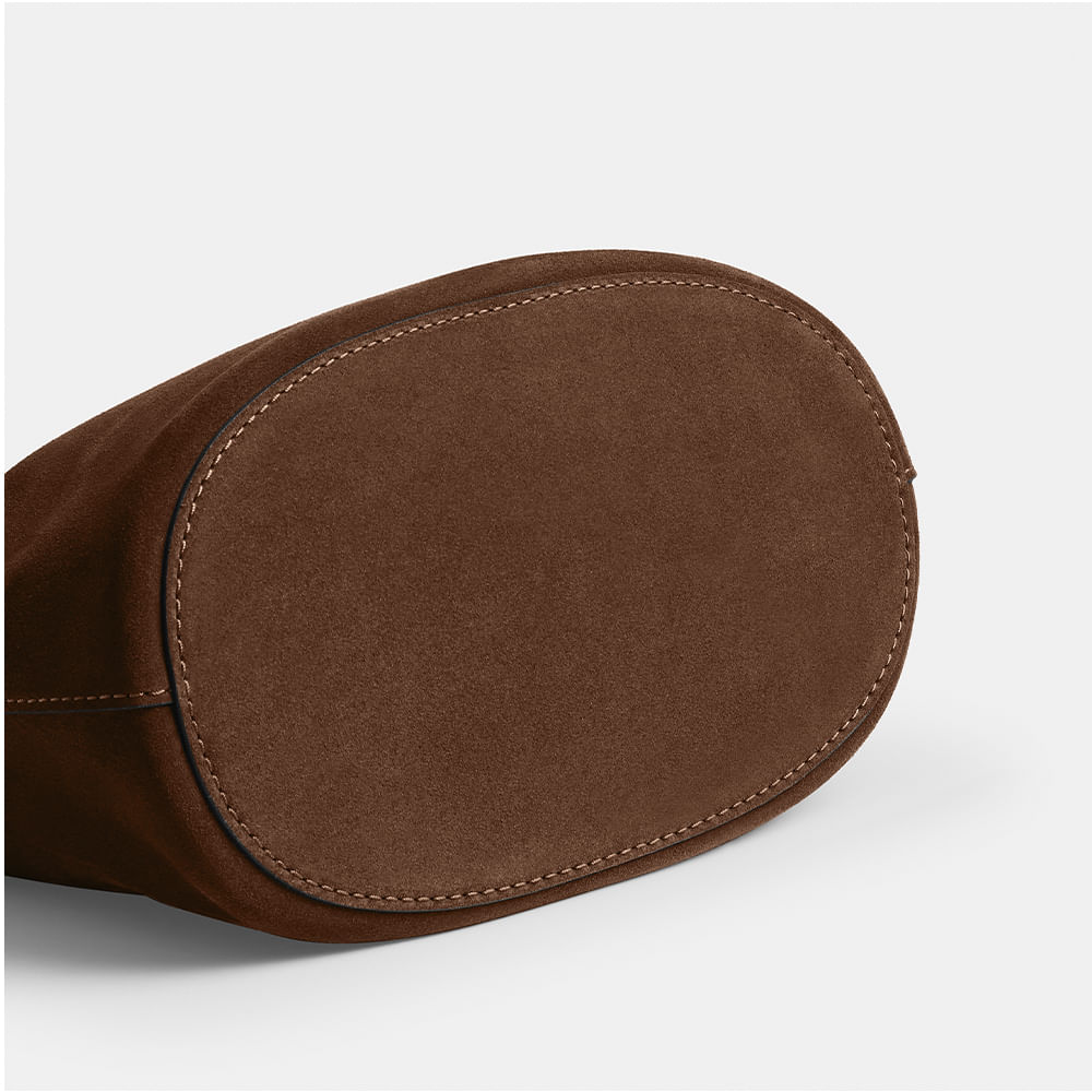 Bolsa Bleecker Bucket Suede Coach Marrom - coach