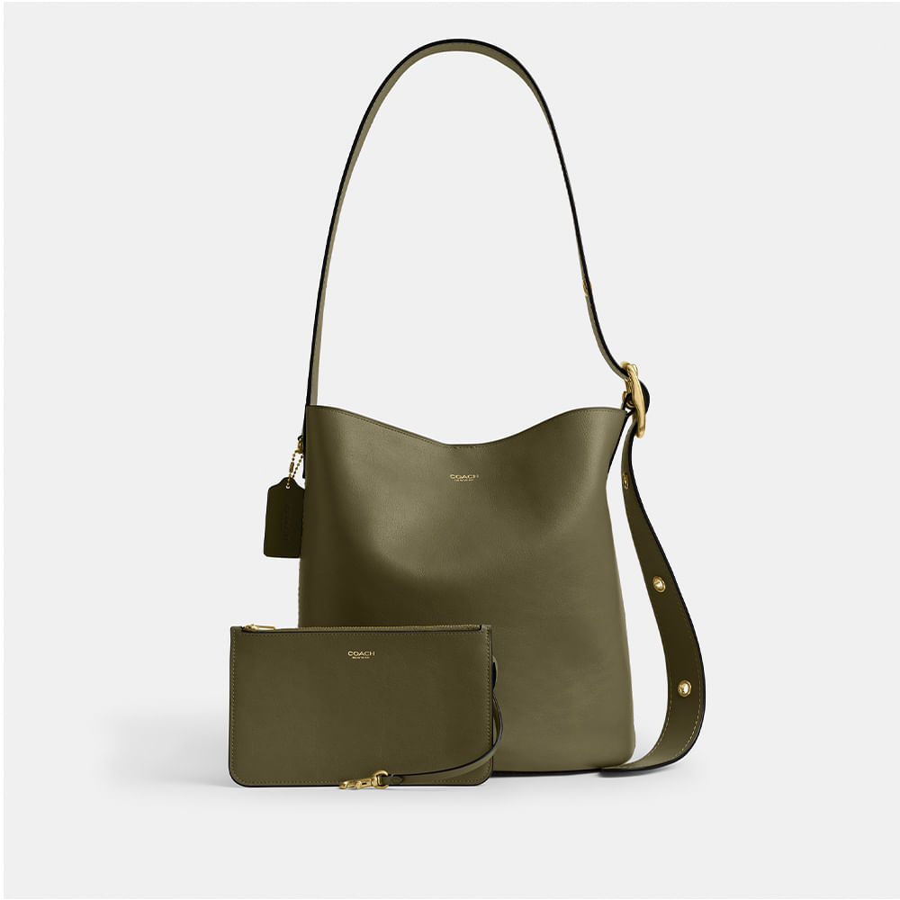 Bolsa Bleecker Bucket Coach Verde - coach