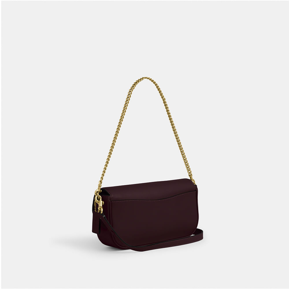 Bolsa Brook Flap Chain Coach Vinho - coach