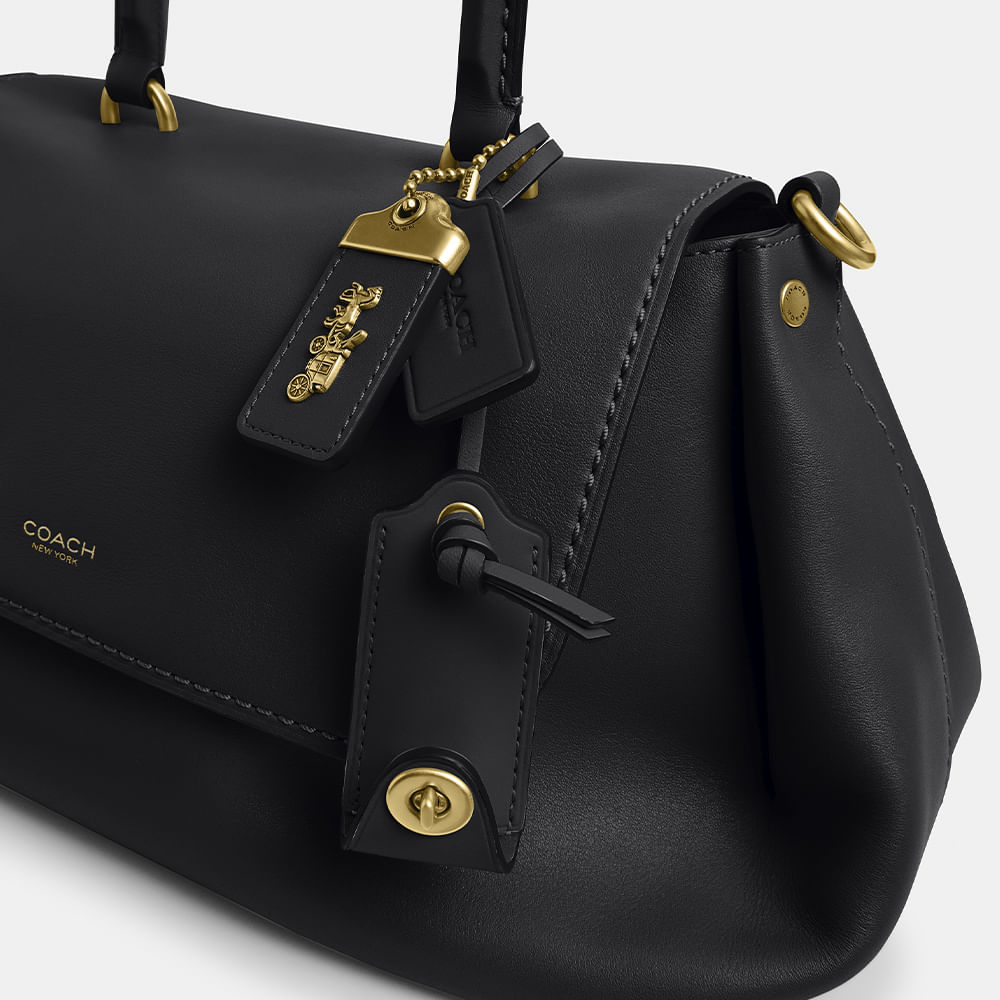 Bolsa Slouchy Rogue Top Handle Coach Preto - coach