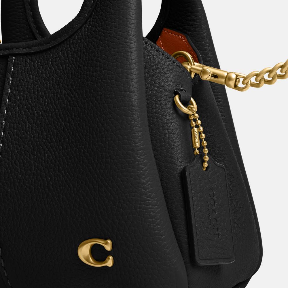 Bolsa Lana Shoulder 19 Coach Preto - coach