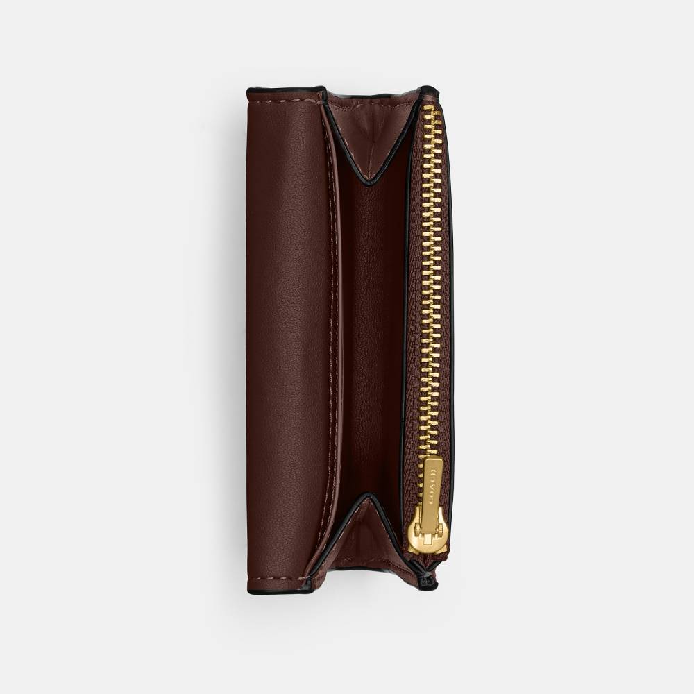 タレントカード cocoa Porta-Cartões Essential Flap Coach Marrom Escuro - coach