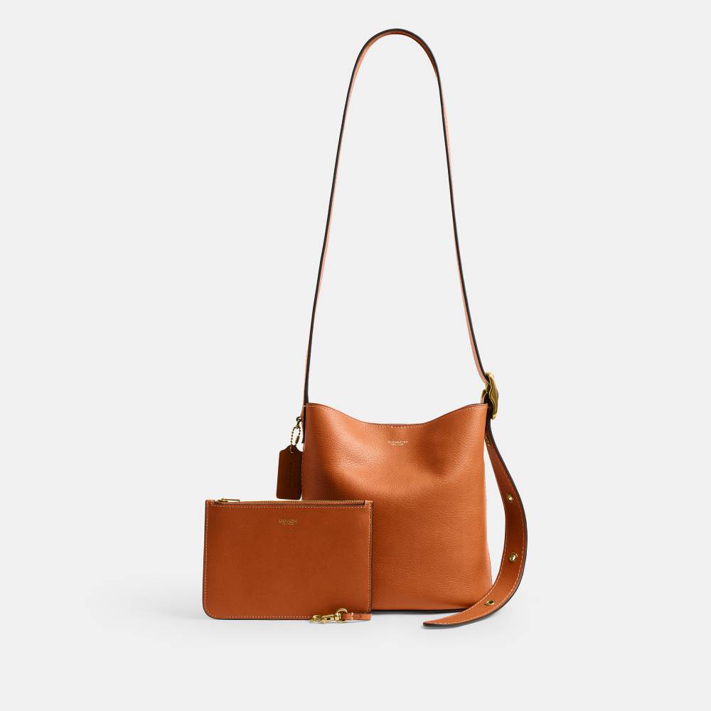 Bolsa Bleecker Bucket 21 Coach Laranja - coach