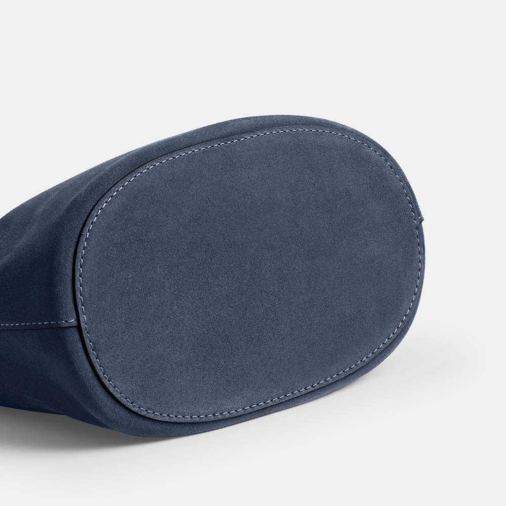 Bolsa Bleecker Bucket Suede Coach Azul - coach