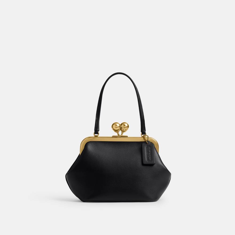Bolsa Kisslock Frame 16 Coach Preto - coach