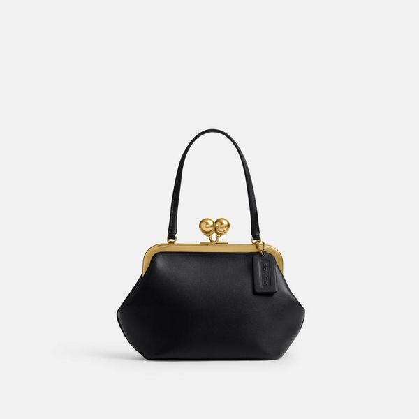 Bolsa Kisslock Frame 16 Coach Preto - coach