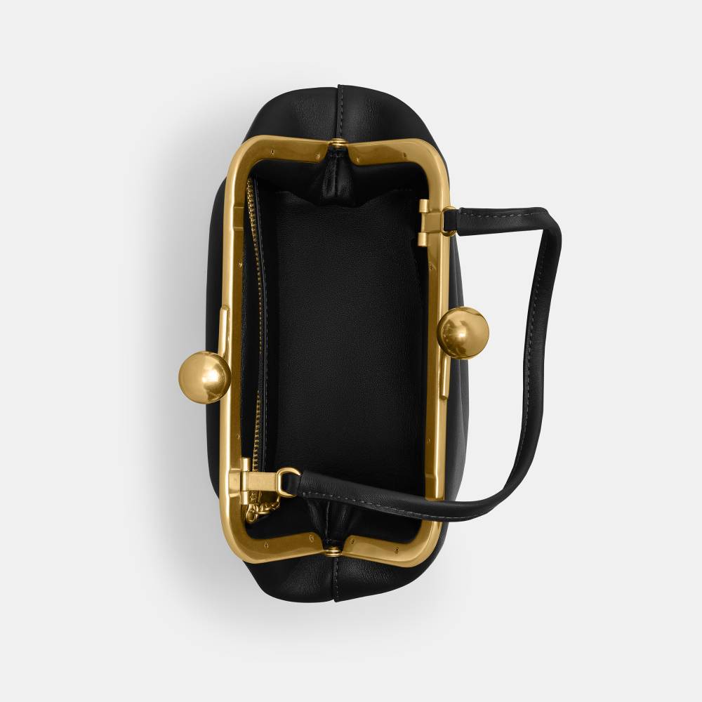 Bolsa Kisslock Frame 16 Coach Preto - coach