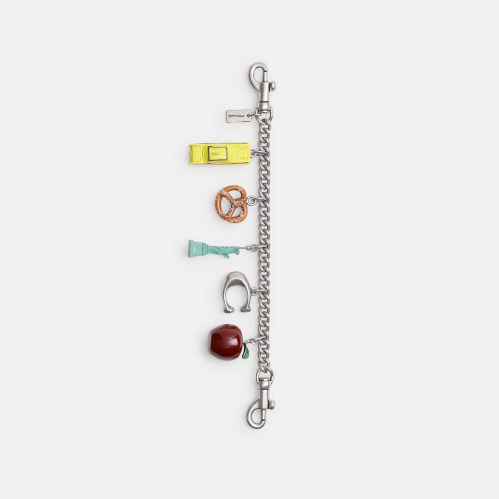 Chaveiro New York Motif Chain Coach Prata - coach