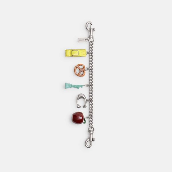 Chaveiro New York Motif Chain Coach Prata - coach