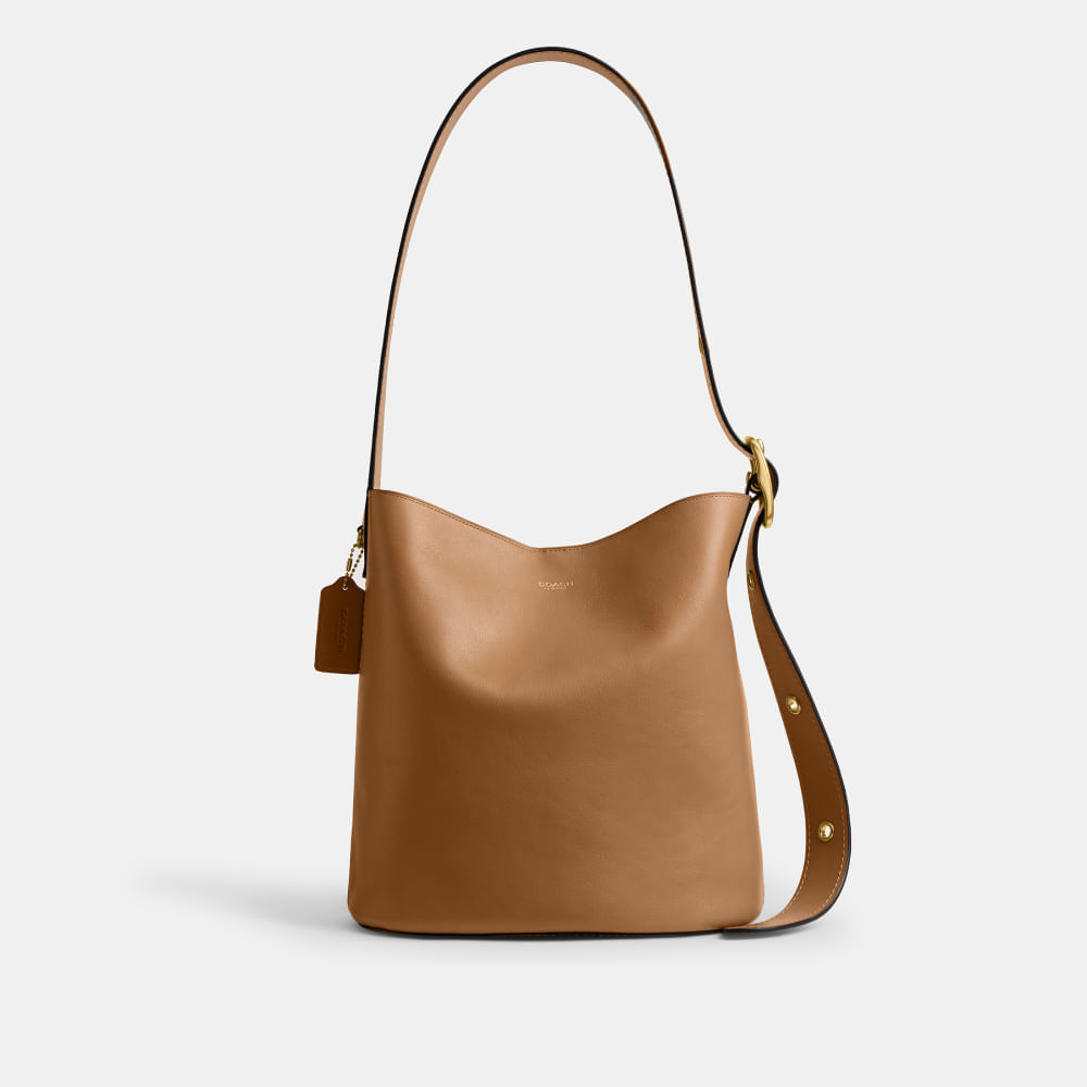 Bolsa Bleecker Bucket Coach Caramelo - coach