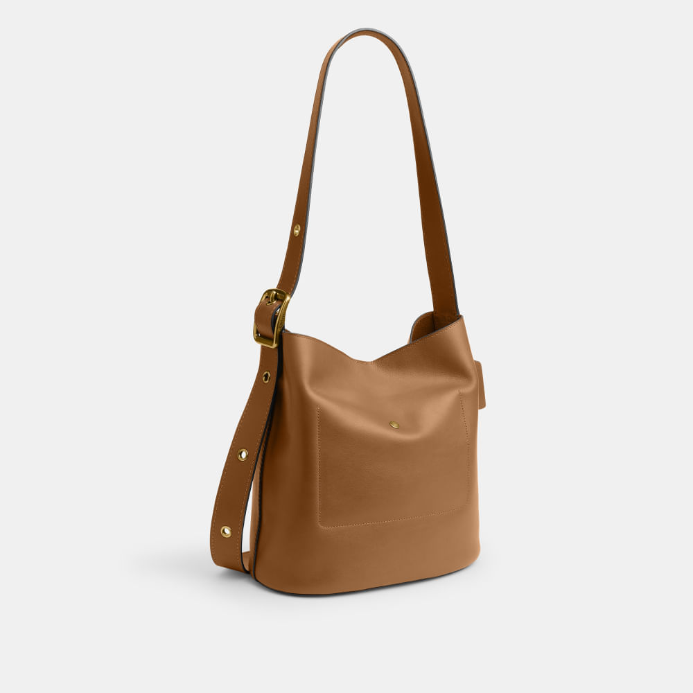 Bolsa Bleecker Bucket Coach Caramelo - coach