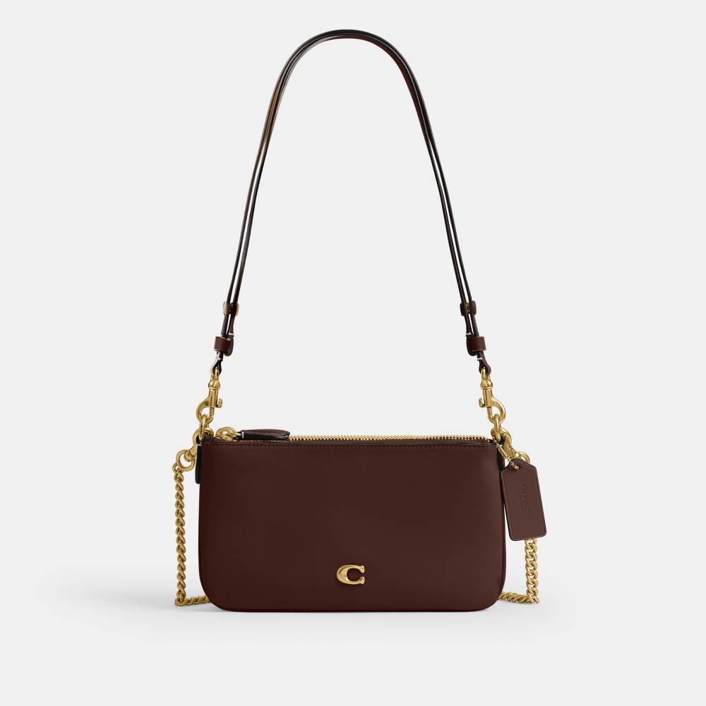 Bolsa Audrey Crossbody Coach Marrom Escuro - coach