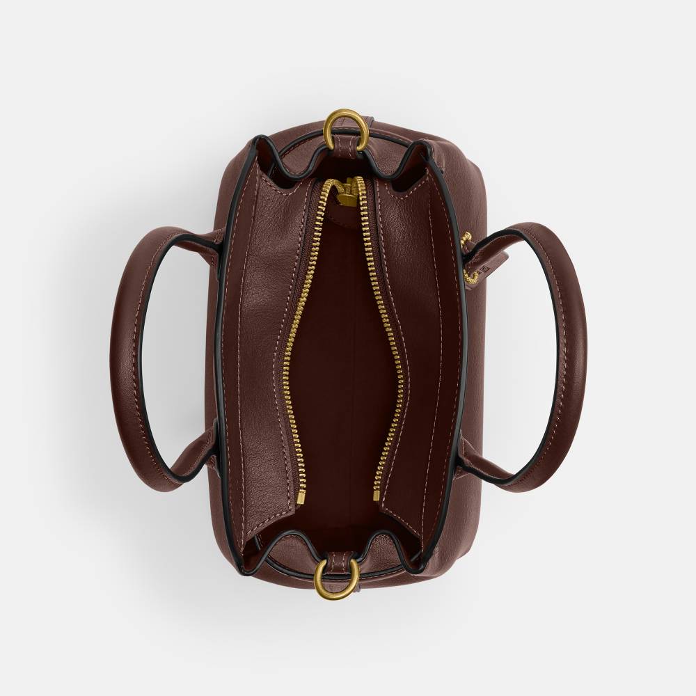 Bolsa Soft Empire Carryall 21 Coach Marrom Escuro - coach