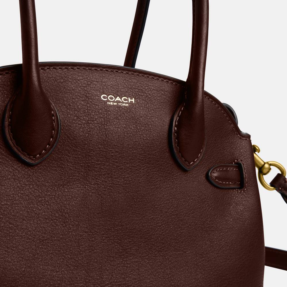 Bolsa Soft Empire Carryall 21 Coach Marrom Escuro - coach