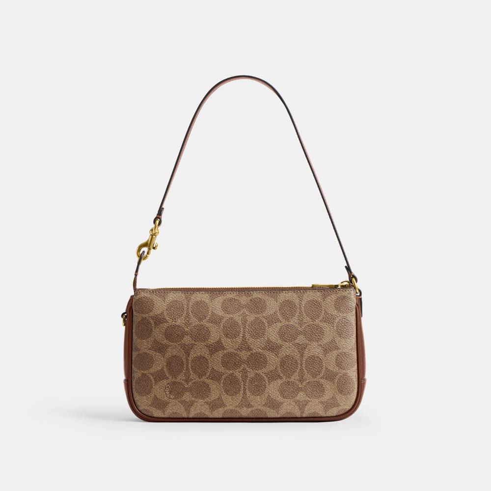 Bolsa Plaza Signature Coach Marrom - coach