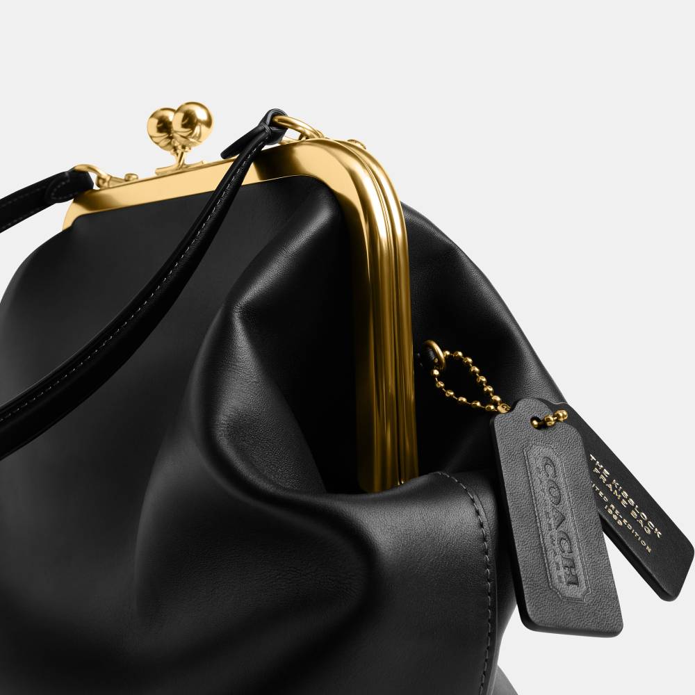 Bolsa Kisslock Frame 27 Coach Preto - coach