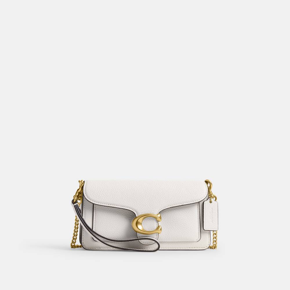 Bolsa Tabby Chain Crossbody 19 Coach Off White - coach